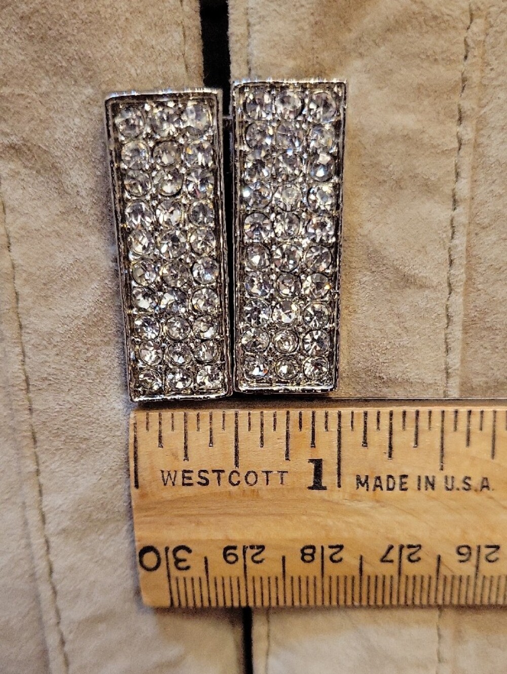 Women's Rhinestone Embellished Suede Jacket - Picture 6 of 10